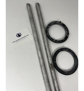 Kit 2 ánodos + 2 juntas para Equation EQ3 doble tanque