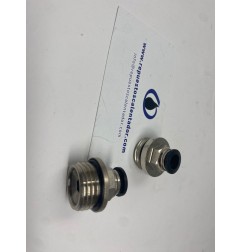 Conexión rápida para tubo tecalán Ø8 rosca 1/4