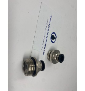 Conexión rápida para tubo tecalán Ø8 rosca 1/4