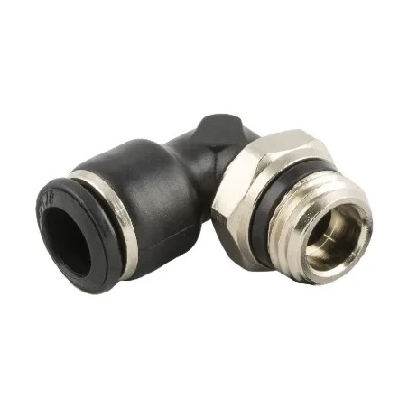 Racor codo para tubo Ø6mm - 1/4