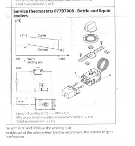Termostato botelleros , enfriadores, frigo