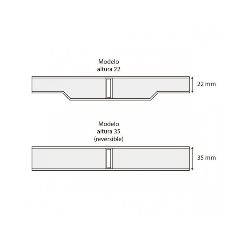 Rejilla trasnversal piscina 22mmx245 mm
