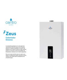 Calentador Estanco ZEUS LOW NOX  Centro Confort 12 Litros Gas Natural + Kit Humos