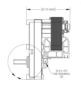 Motorreductor ESTUFA PELLETS  eje: 9,52 mm