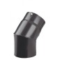 CODO Ø80 45º MH negro vitrificado