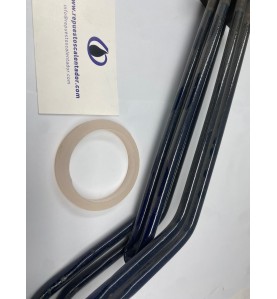 Resistencia blindada 700+700W Inox Flat 30-50L