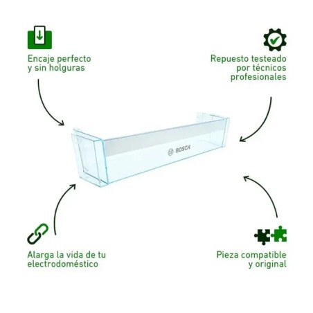 Bandeja botellero frigorifico Bosch 00704751