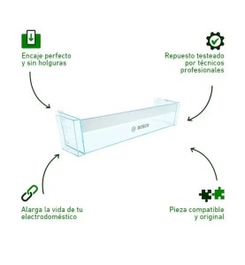 Bandeja botellero frigorifico Bosch 00704751