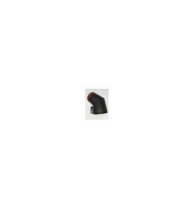Codo Ø 125 45º negro mate
