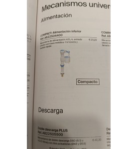 Mecanismo de alimentación inferior con rosca metálica REF: A822502300