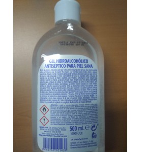 Gel para manos hidroalcoholico antiséptico 500ml