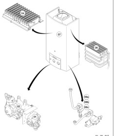 Despiece MAG (camara abierta) - MAG mini 11-0/1 GX  de Vaillant