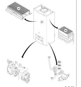 Despiece MAG (camara abierta) - MAG mini 11-0/1 GX  de Vaillant