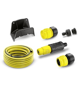 Set completo (1/2´) de 15m con soporte de manguera y lanza de riego