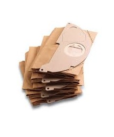 5 Bolsas de filtro de papel para aspiradora Karcher