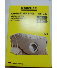 5 Bolsas de filtro de papel para aspiradora Karcher