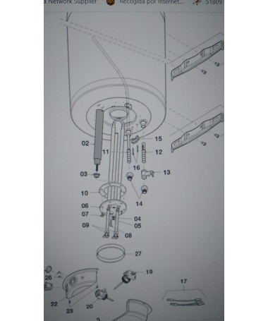 Resistencia envainada 1200W