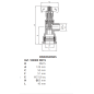 Válvula salida contador DN15