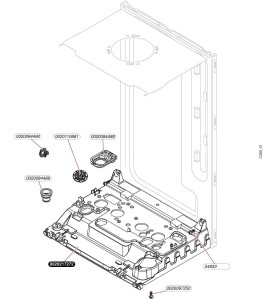 Despiece completo Saunier Duval 0010017382 - ThemaFast Condens 25-A