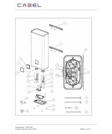 Kit brida+resistencia+ánodo Thermor Code 931144