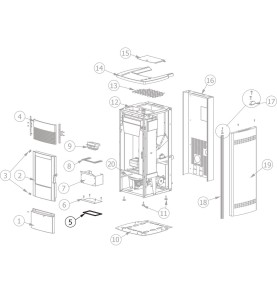 Repuesto JUNTA estufa pellets Pegaso