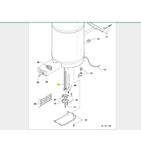 Ánodo Vaillant de termo 80 a 120 Litros