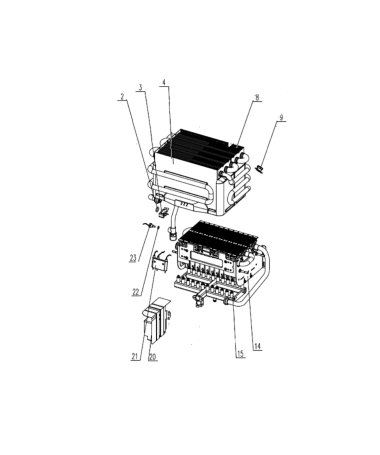 Caja para pilas de calentador NIZA y APOLO