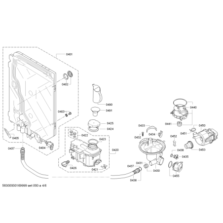 Motor lavavajillas BOSCH