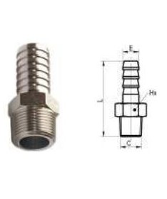 Espiga para manguera de 9- Conexión rosca macho 1/2