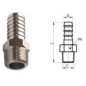 Espiga para manguera de 9- Conexión rosca macho 1/2