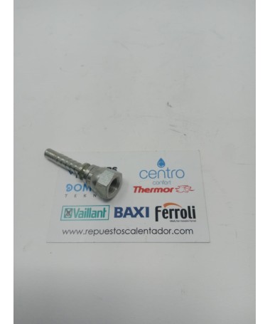 Racor hembra giratoria prensar 1/8 para manguera de 6