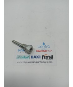 Racor hembra giratoria prensar 1/8 para manguera de 6