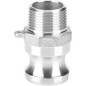 Racor camlock acero inox Tipo F rosca macho