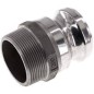 Racor camlock acero inox Tipo F rosca macho