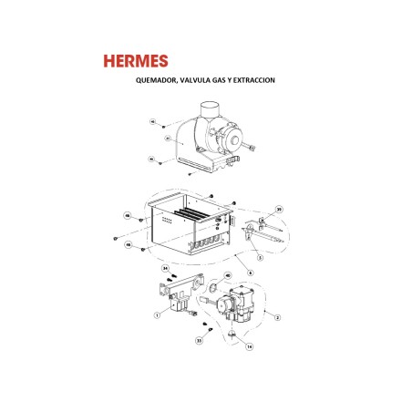 Despiece calentador HERMES