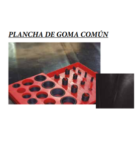 PLANCHA DE GOMA COMÚN