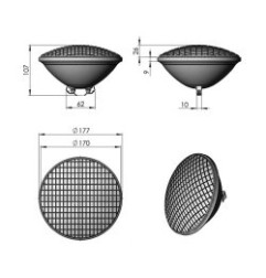 Bombilla piscina 300W