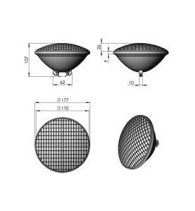 Bombilla piscina 300W