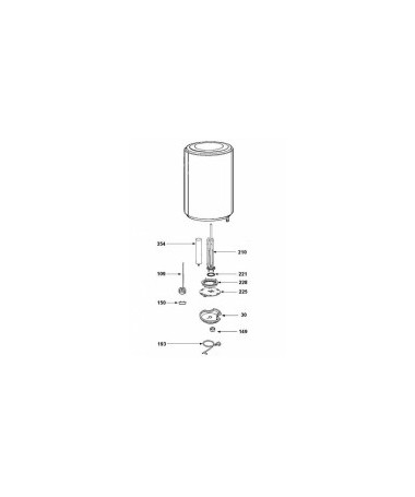 Anodo D16 L250/220 ROSCA M6