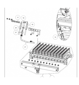 Inyector modelo IONO de Thermor gas GLP