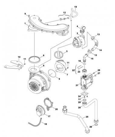 Ventilador caldera Junkers Cerapur