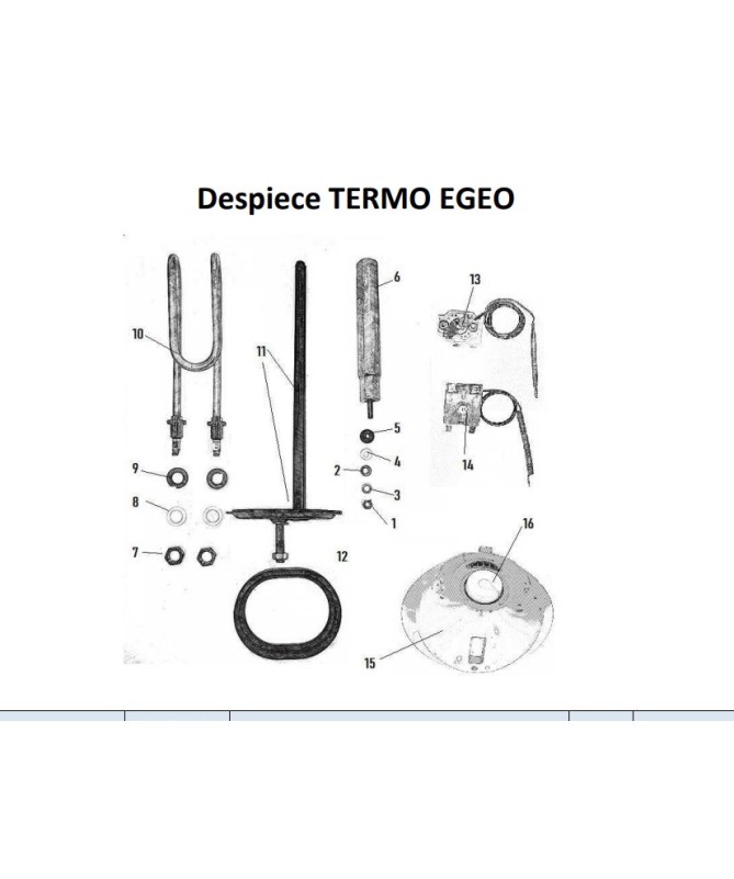 Despiece completo termo EGEO