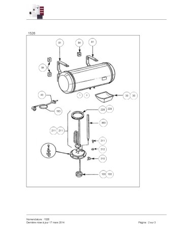 Despiece Termo Thermor code 263016