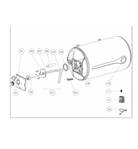 Ánodo de magnesio para CONCEPT 80L HORIZONTAL