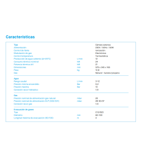 CALENTADOR  Zeus.3 Gas Natural