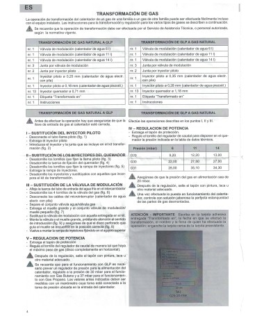 KIT CONVERSION GAS NATURAL A GAS GLP IONO DELTA THERMOR