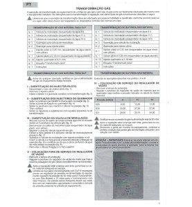 Instruções de transformação de gás IONO B11BS