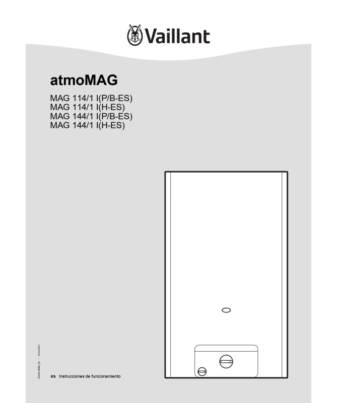 Manual para usario VAILLANT atmoMAG