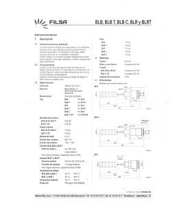 Manual de instrucciones Nivel de flotador para líquidos FILSA
