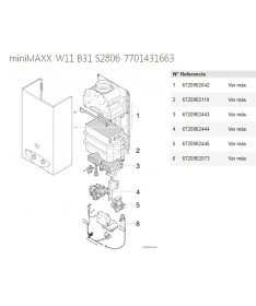 Calentador Junkers miniMAXX W11 B31 S2806 7701431663